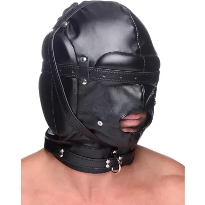 Strict Bondage Hood With Breathable Ball Gag