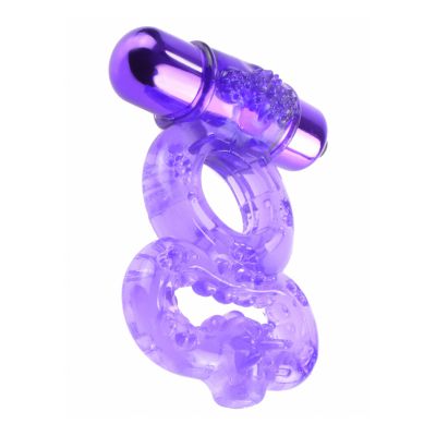 Infinity Super Ring Purple Cock And Ball Ring