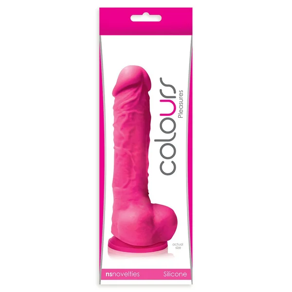 Colours Pleasures 5 Inch Pink Silicone Suction Cup Dildo — image 13 of 13