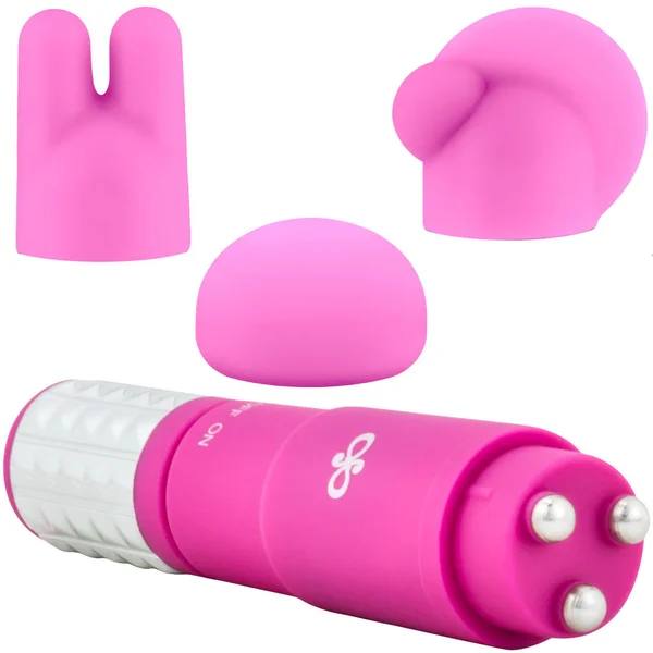 Rose Revitalize Vibrating Bullet Massage Kit With 3 Silicone Attachments By Blush - Pink — image 10 of 14
