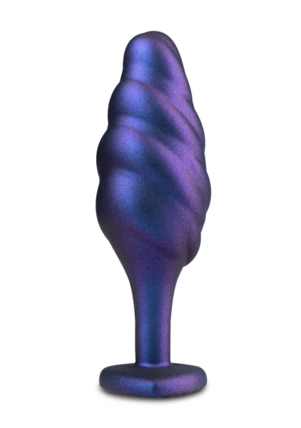Anal Adventures Matrix Bumped Bling Silicone Butt Plug By Blush - Sapphire