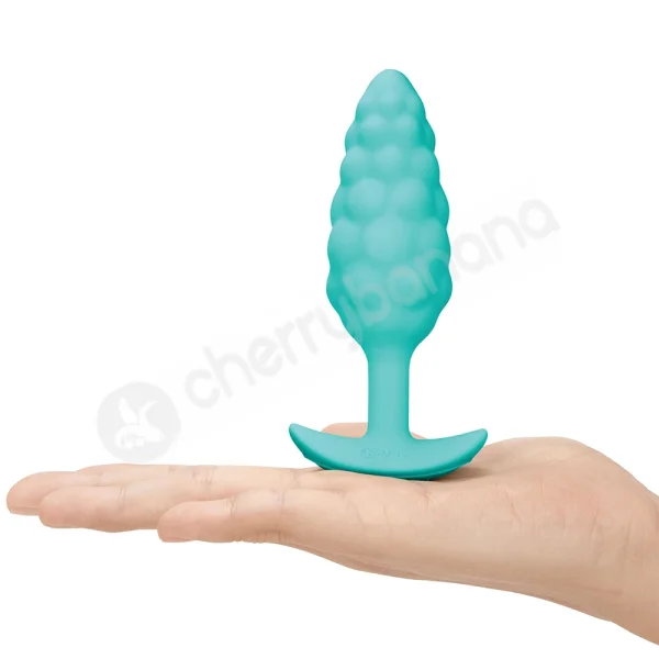 B-Vibe Zoe Ligon Collection Blue Bump Texture Vibrating Anal Plug
