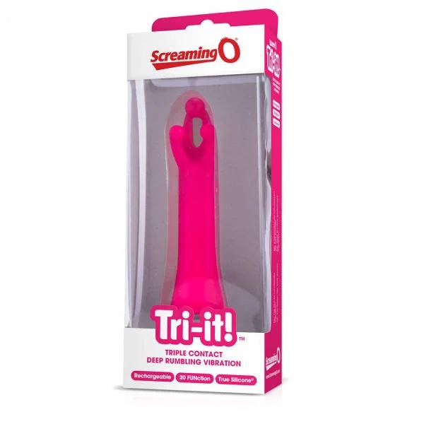 Tri It Pink Triple Points Vibrator