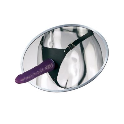 Fetish Fantasy Leather Strap On Lav Purple