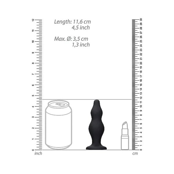 Ouch Bubble Butt Plug Black — image 9 of 11