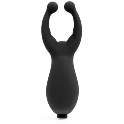 Bondara Talisman Black Silicone Vibrating Nipple And Clit Stim