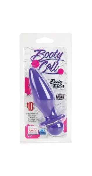 Booty Call Booty Rider Purple Vibrating Butt Plug