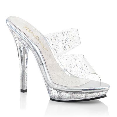 5 inches Heel 3 4 inches PF Two Band Slide W Mini Glitters