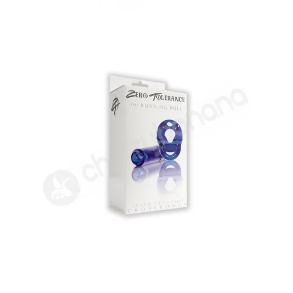 Crossbones The Running Bull Blue Cock Ring
