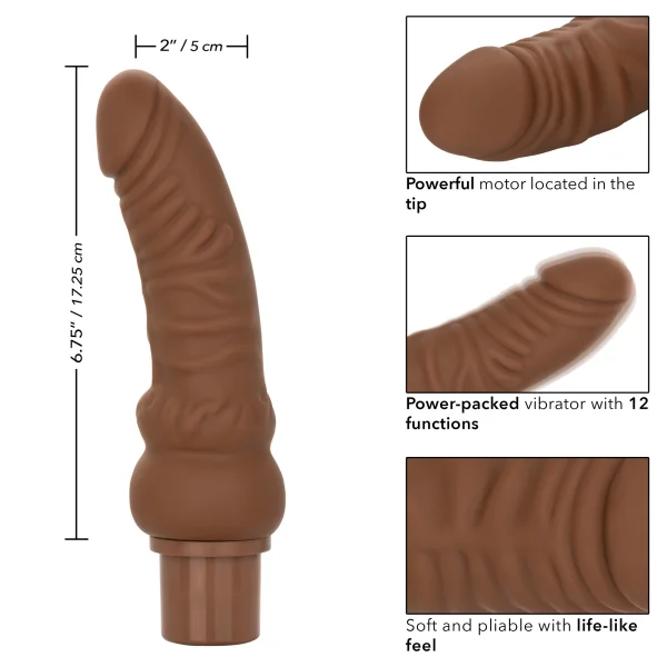 Rechargeable Power Stud Curvy - Brown