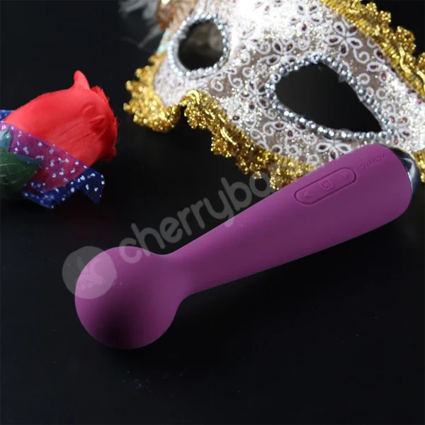 Mini Emma Purple Powerful Silicone Small Wand Vibrator