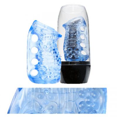 Fleshlight FleshSkins Blue Ice Easy Grip Masturbator 5 35 Inch
