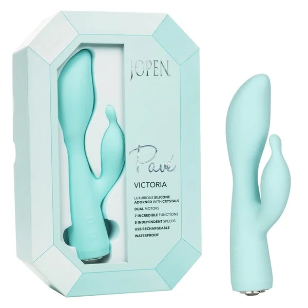 Pave Victoria Rechargeable Waterproof Silicone Rabbit Style Vibrator By Jopen — image 20 of 25