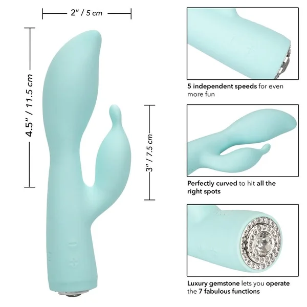 Pave Victoria Rechargeable Waterproof Silicone Rabbit Style Vibrator By Jopen — image 22 of 25