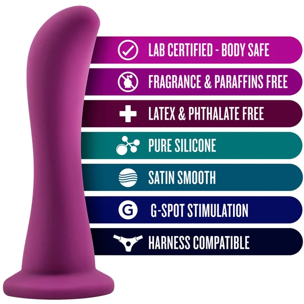 Temptasia Bellatrix Silicone Dildo by Blush Novelties - Plum — image 12 of 12