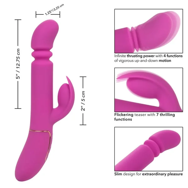 Shameless Slim Player Powerful Silicone Waterproof Rechargeable Rabbit Thruster By CalExotics — image 19 of 20