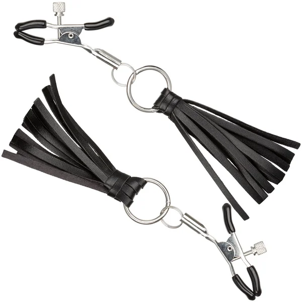 Nipple Play Playful Tassels Nipple Clamps By CalExotics - Black — image 17 of 19