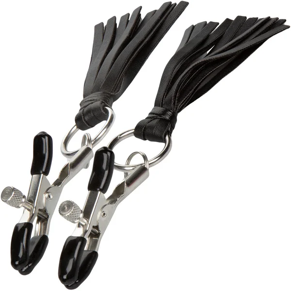 Nipple Play Playful Tassels Nipple Clamps By CalExotics - Black — image 15 of 19