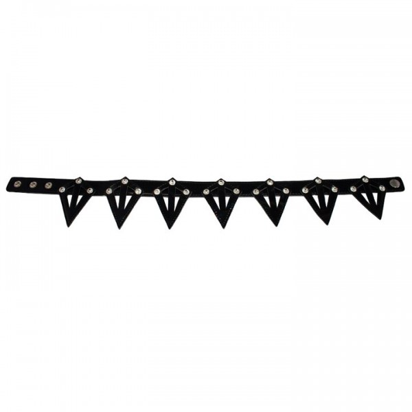 Bondara Luxe Pleasure Prism Bejewelled PU Blindfold Crown — image 5 of 5