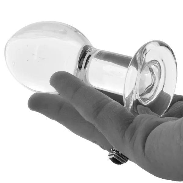 Crystal Premium Glass Large Butt Plug