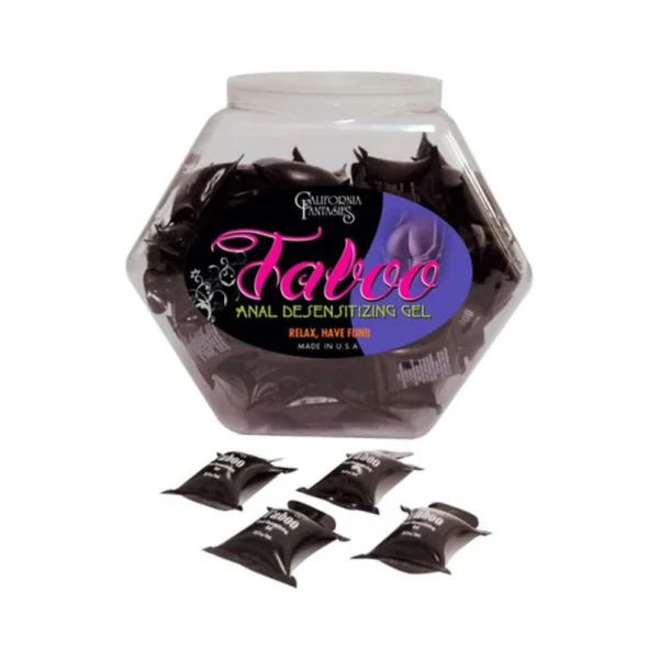 Taboo Anal Desensitizing Gel .33oz 72 Pillows Bowl