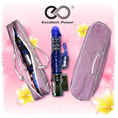 Pearl Rabbit Vibe Storage Pouch Blue