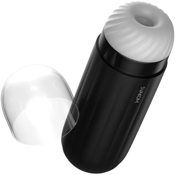 SVAKOM SAM NEO Powerful App Enabled Interactive Silicone Penis Masturbator With Suction & Vibration