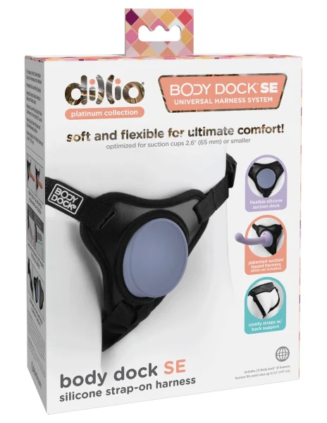 Dillio Platinum Body Dock Se Universal Strap-on  Harness - Black