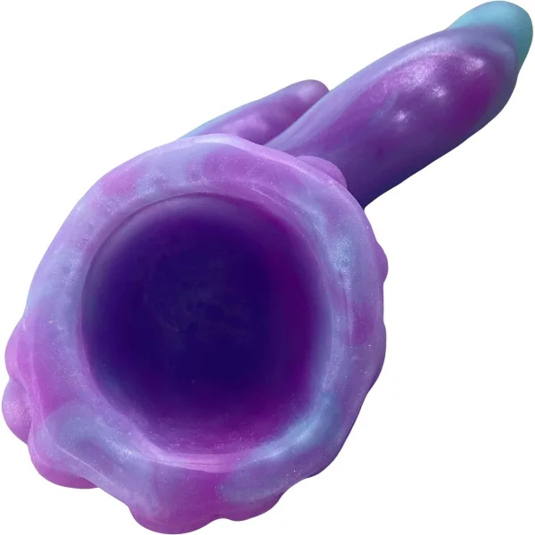 Pris Toys Hydra Dual Stimulation Magic Wand Silicone Dildo Attachment - Glow In The Dark