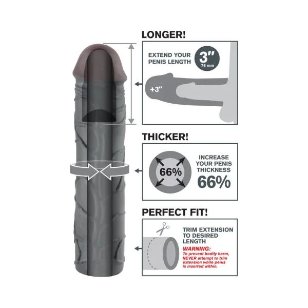 Mega 3 inches Penis Extension