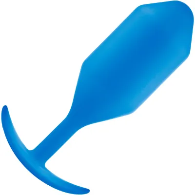 b Vibe Snug Plug 5 XXL Silicone Weighted Butt Plug Blue
