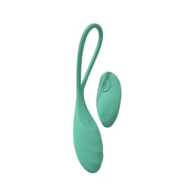 Bullets Discreet Loveline Passion 10 Speed Remote Control Egg Sealed Silicone Rechargeable Submersible Green