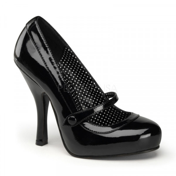 CUTIEPIE-02 - 4 1/2" Heel, 3/4" Hidden P/F Mary Jane Pump