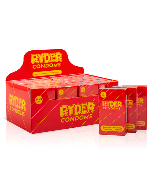 Ryder Condooms - 24 x 3 Pcs.
