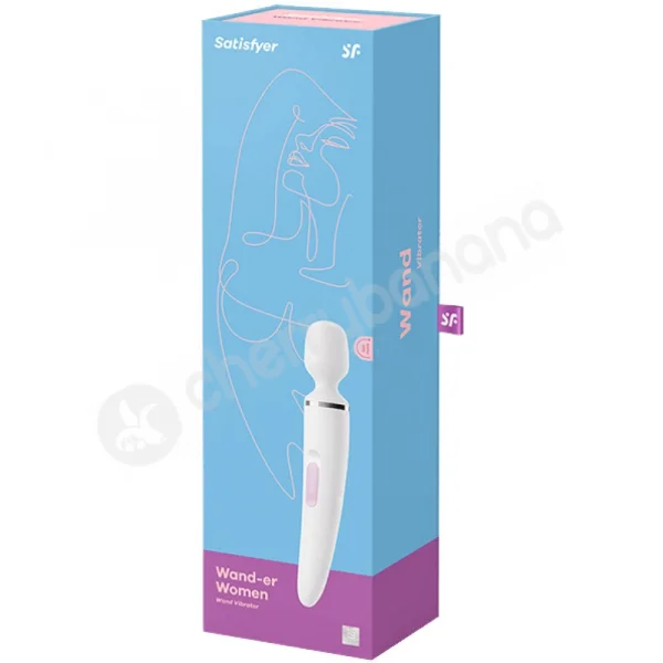 Satisfyer Wand-er Woman White Wand Vibrator