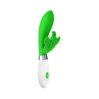 Luna Neon Alexios Ultra soft Silicone Dual Stimulator Green