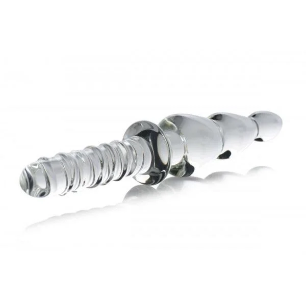 Saber Anal Links Glass Thruster Clear