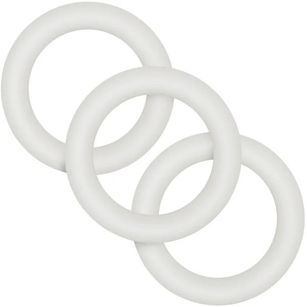 Performance VS2 Pure Premium Small Silicone Cock Rings By Blush Novelties - Glow-In-The-Dark White — image 16 of 22
