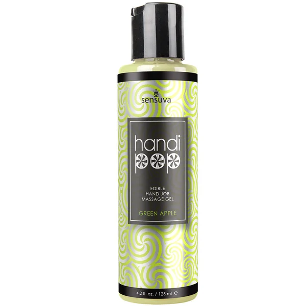 HandiPop Edible Handjob Massage Gel by Sensuva 4.2 fl oz - Green Apple — image 2 of 2