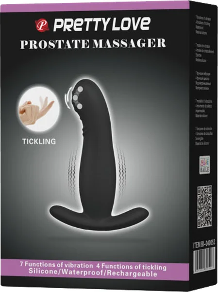 Pretty Love Vibrating Rechargeable Prostate Massager (Black) — image 5 of 6