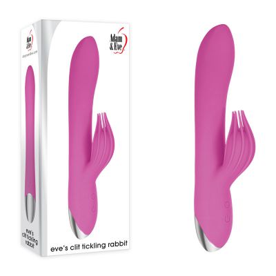 Adam Eve Clit Tickling Rabbit Pink 20 4 cm USB Rechargeable Rabbit Vibrator