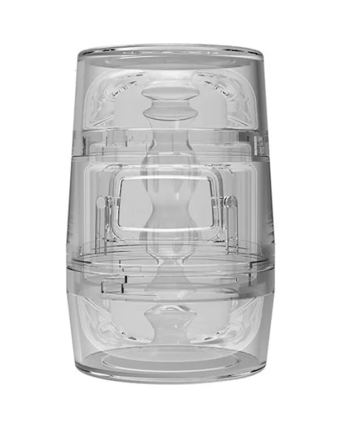 Main Squeeze - Pop-off Optix Dual Entry Stroker - Clear