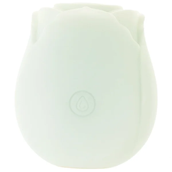 Inya The Rose Silicone Rechargeable Clitoral Pressure Wave Stimulator - Glow In The Dark White