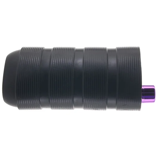 M Elite Platinum Strok Vibrating Rechargeable Silicone Double Ended Penis Masturbator By Blush - Black
