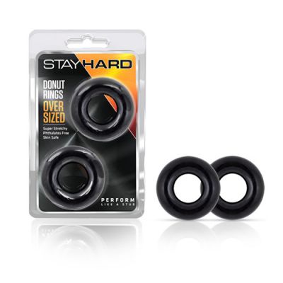 Blush Stay Hard Donut Rings Oversized