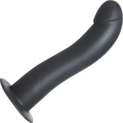 Strap U Onyx 7 5 Silicone G Spot Dildo With Bullet Vibe Black