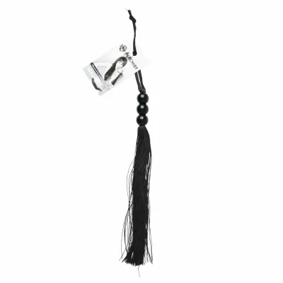 Sex and Mischief Rubber Whip Small 10 Inch Black