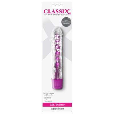 Mr Twister 6 Metallic Vibrator Pink