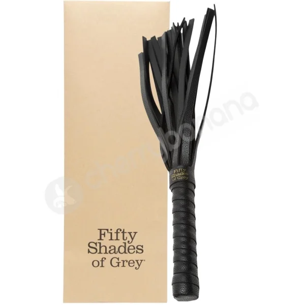 Fifty Shades Of Grey Bound To You Small Black Faux Leather Flogger