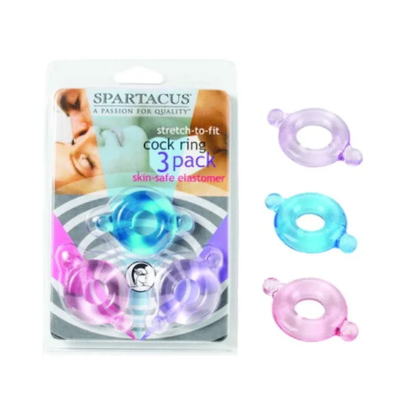 Elastomer C Ring Set - Blue, Purple, Pink — image 5 of 6
